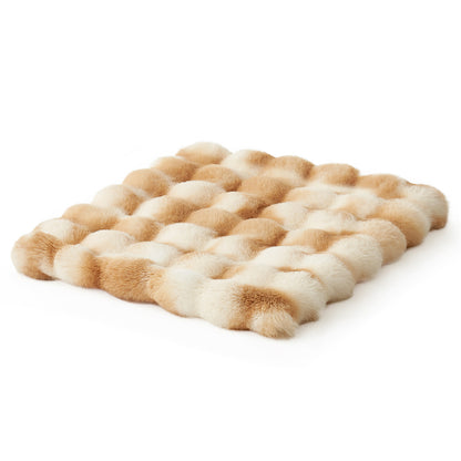 Cozy Kiss Fluffy Soft Bubble Faux Fur Couch Cover tie dye faux fur pet sofa cover #color_Tie-Dye Brown