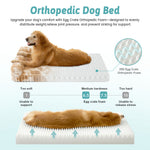 Use and cleaning guide for Cozy Kiss Striped Faux U-Shaped Washable Dog Bed with washable cover.