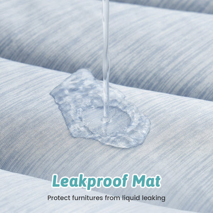 Cozy Kiss leakproof mat protecting a couch from liquid leakage #color_Sky Blue