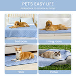 Cozy Kiss cooling blanket for dogs and cats, perfect for bedroom, living room, floor or picnic outdoor