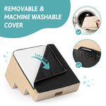 Removable machine-washable cover on Cozy Kiss Right-Angle Pet Stairs 