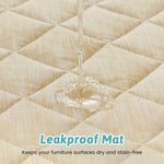 Cozy Kiss Diamond-Quilted Leakproof Cooling Couch Cover leakproof surface protection close-up 