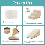 Cozy Kiss 3-Step 2-in-1 Pet Stairs with Ramp Mode setup and conversion instructions 